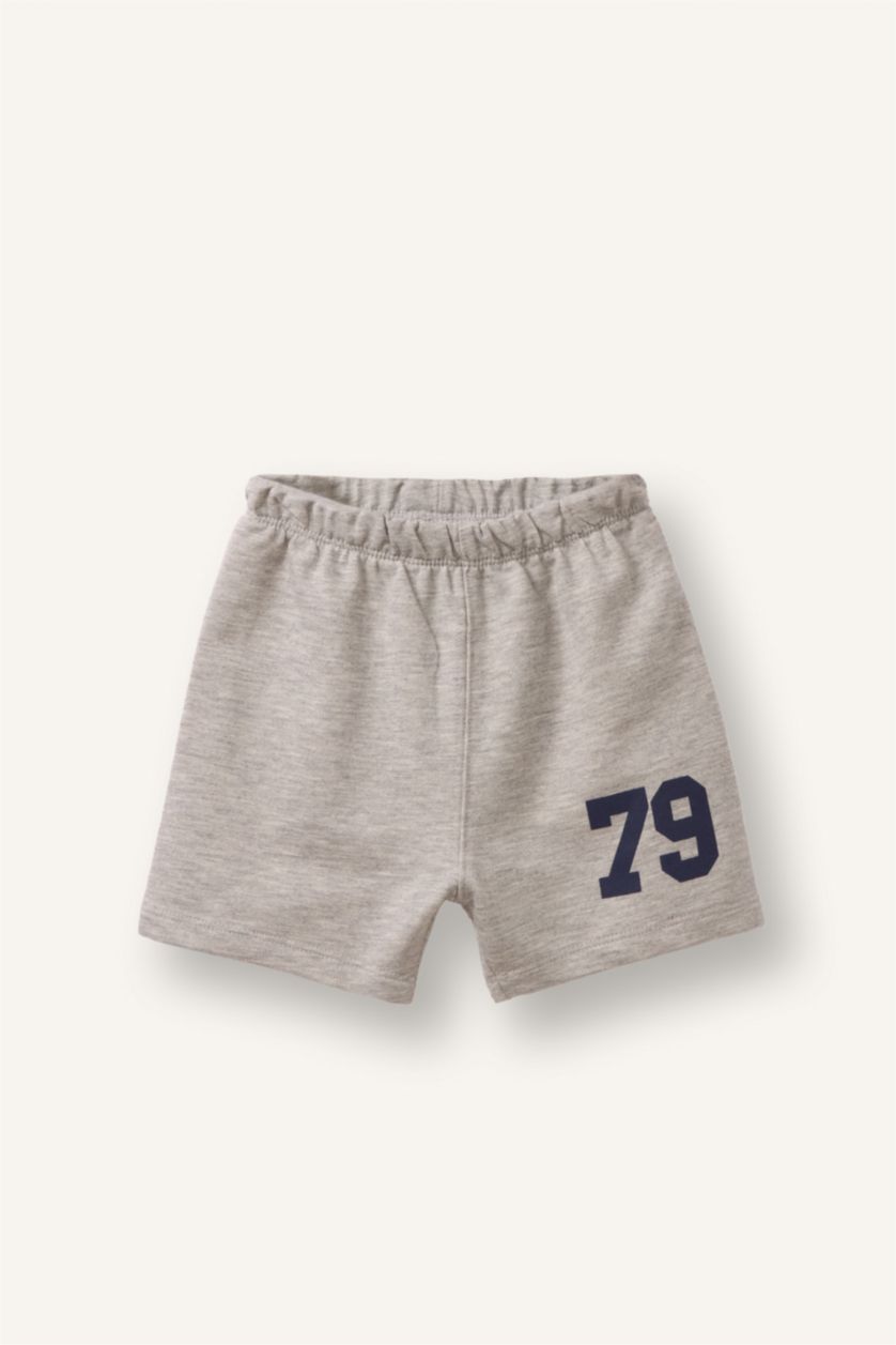 Baby Boy Light Grey 2 piece Regular Fit Slogan Set