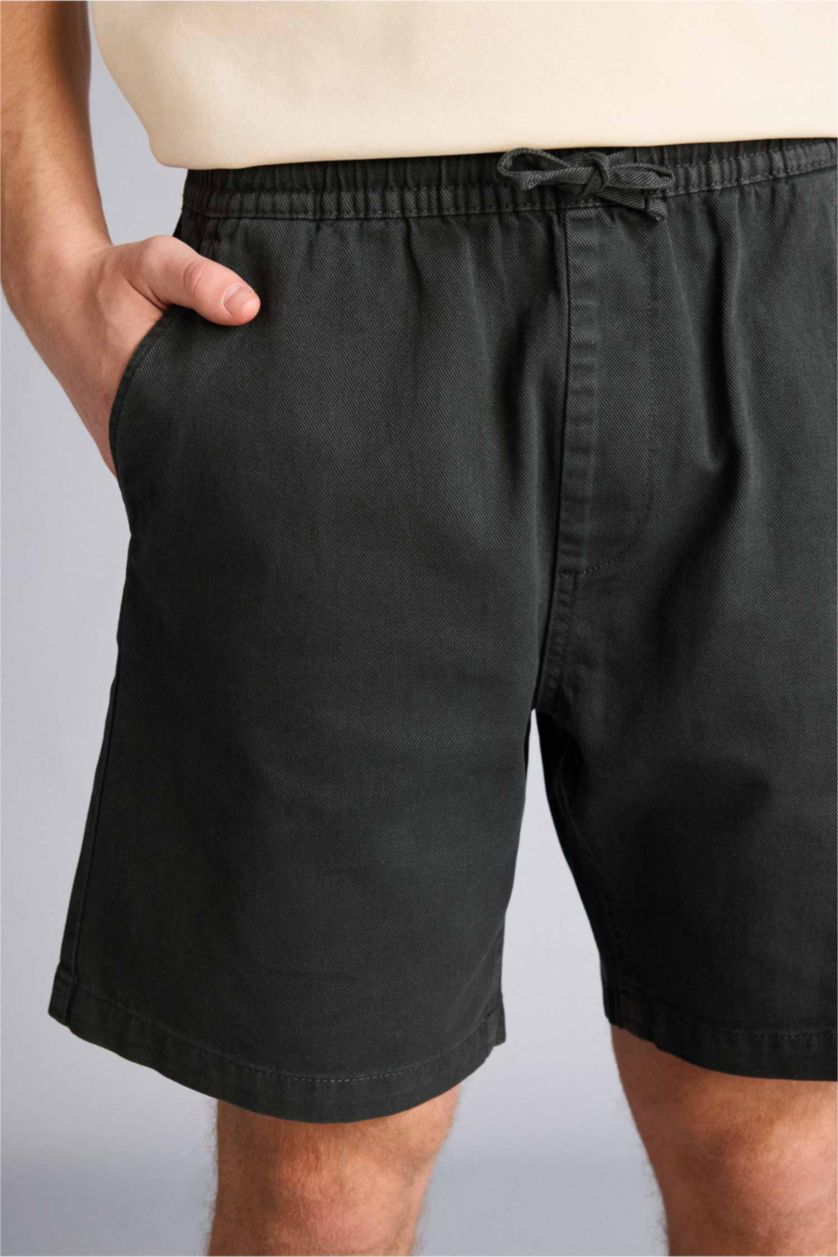Мужчины Антрацит Шорты-бермуды из 100% хлопка