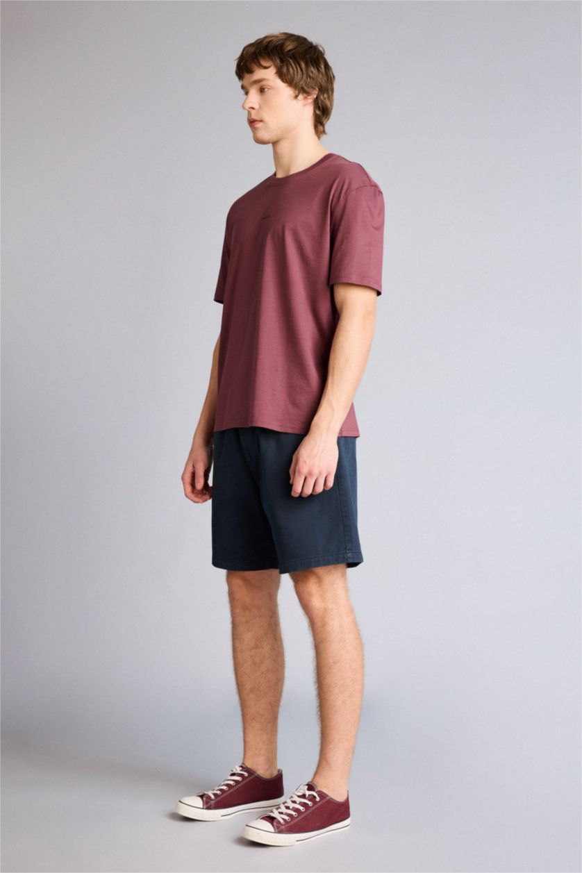 Erkek Lacivert Bermuda Şort