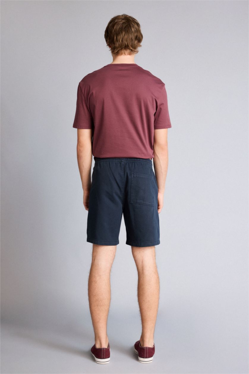 Erkek Lacivert Bermuda Şort