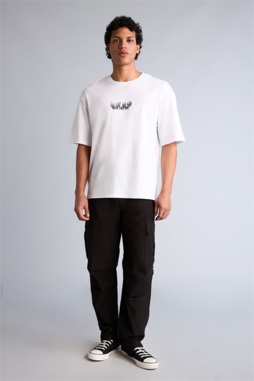 Erkek Siyah Baggy Pantolon