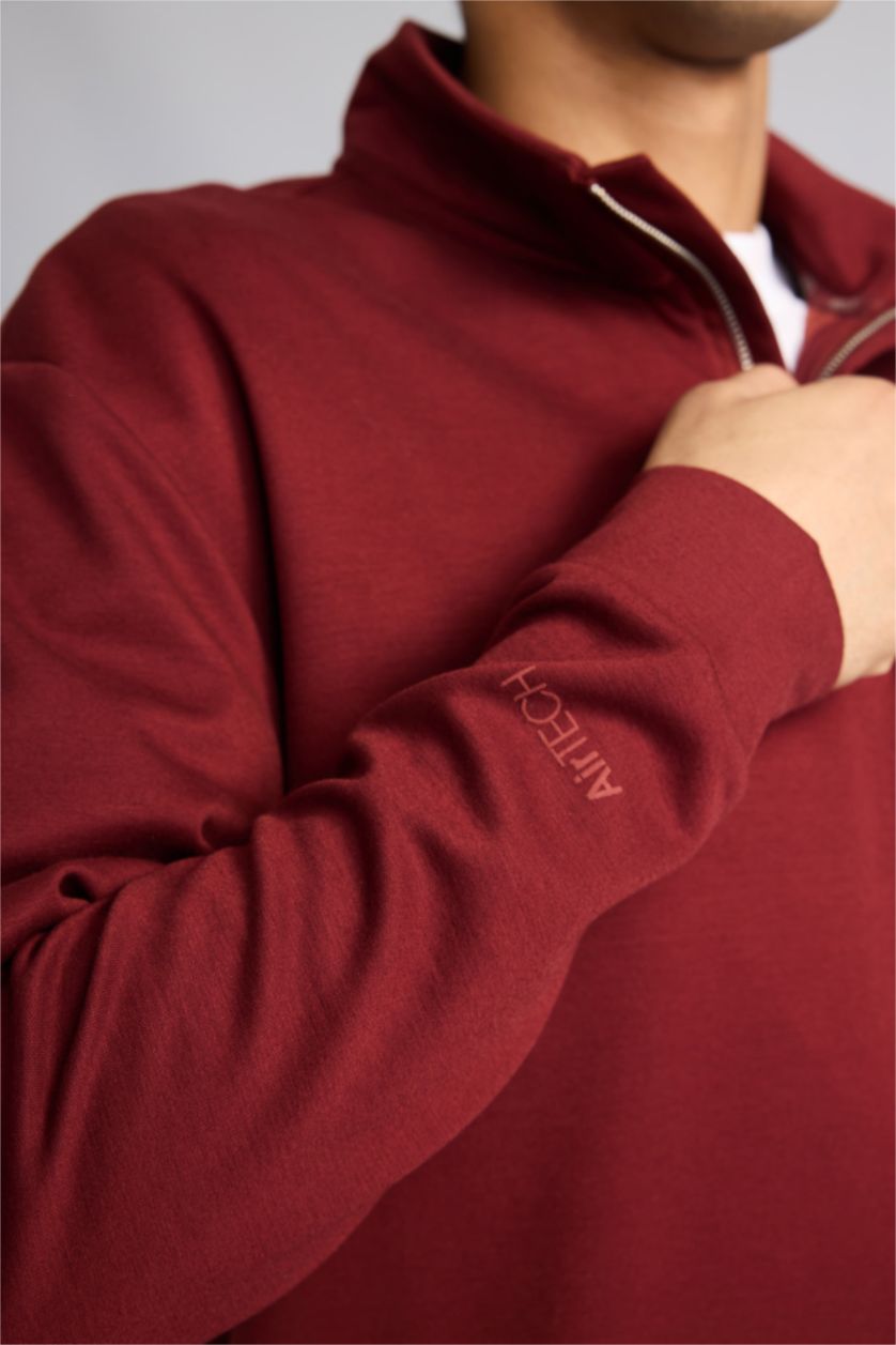 Man Bordeaux Standard Fit Sweatshirt
