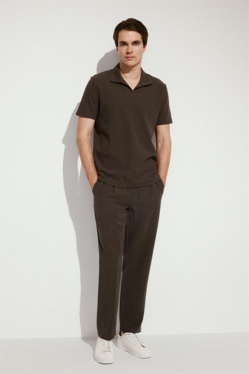 Men Brown Relax Fit Trousers