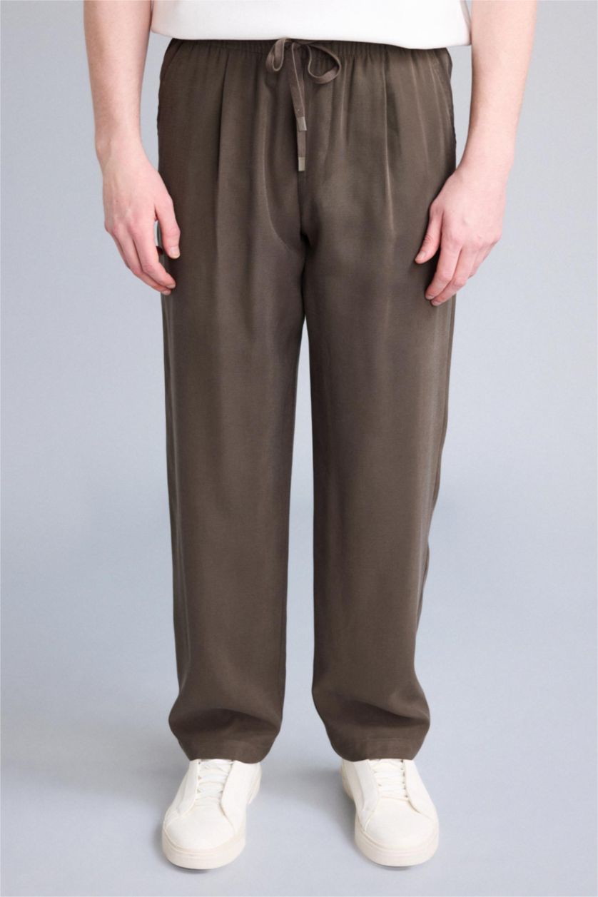 Men Brown Relax Fit Trousers