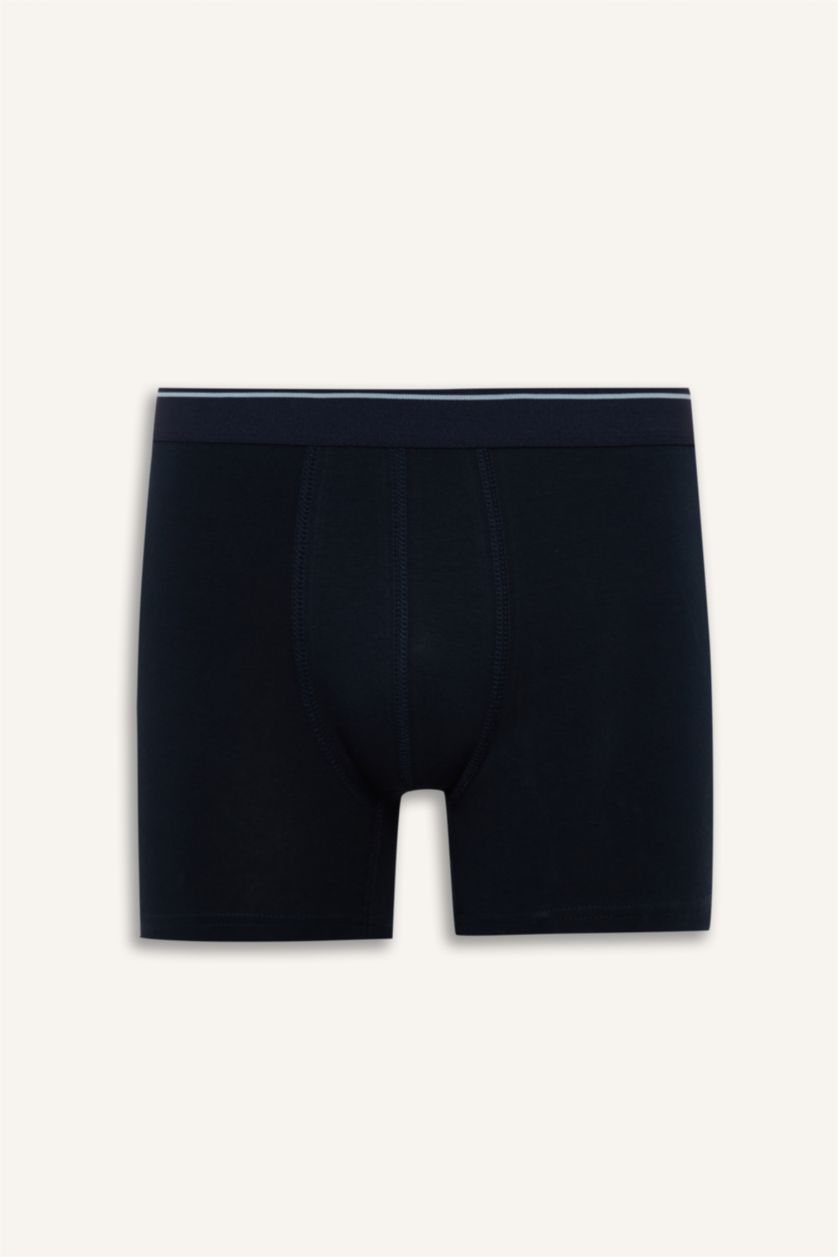 Erkek Lacivert Regular Fıt Puantiye 3'lü Boxer