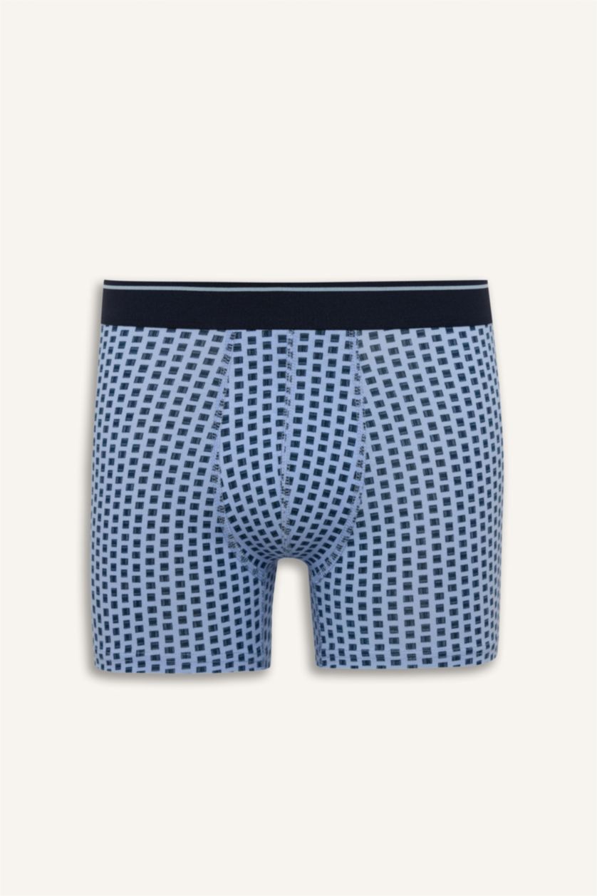 Erkek Lacivert Regular Fıt Puantiye 3'lü Boxer