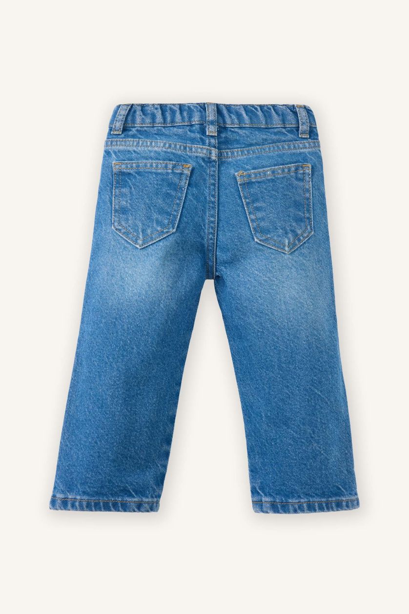 طفلة صغيرة أزرق بنطرون جينز بناتي كولوت فيت