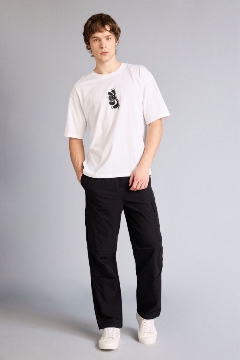 Ерлер қара 100% мақта шалбар