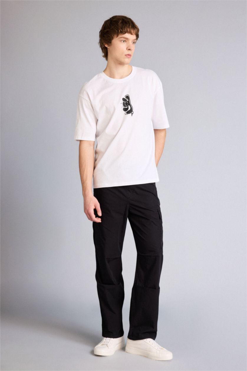 Ерлер қара 100% мақта шалбар