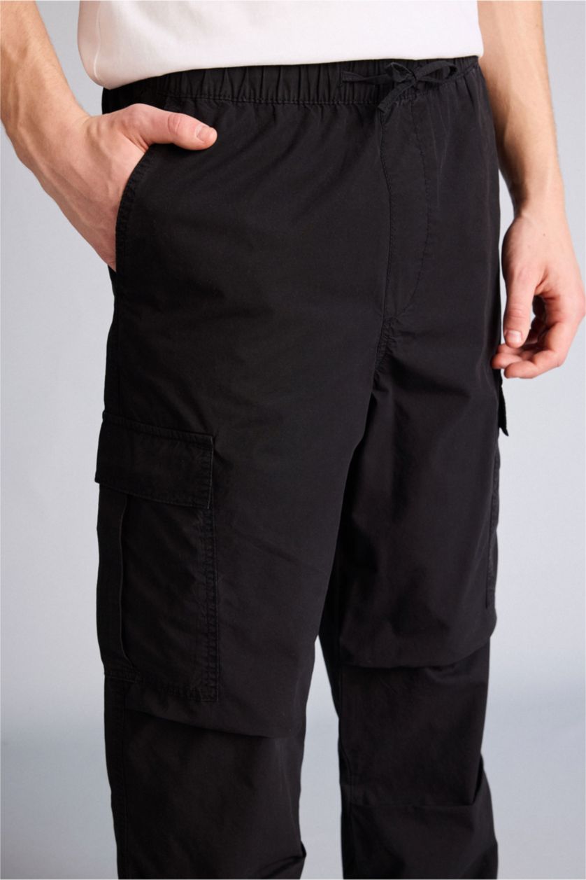 Ерлер қара 100% мақта шалбар