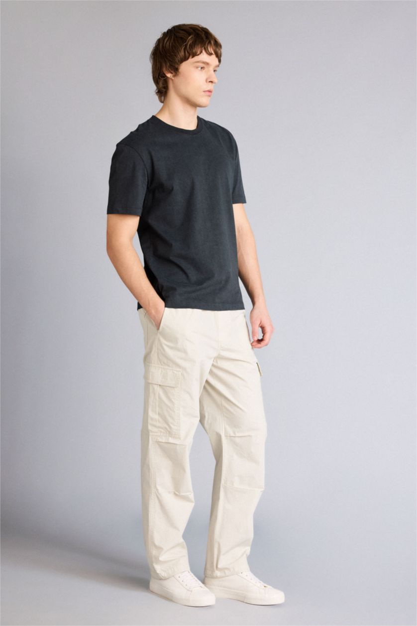 Ерлер Ашық сұр 100% мақта шалбар