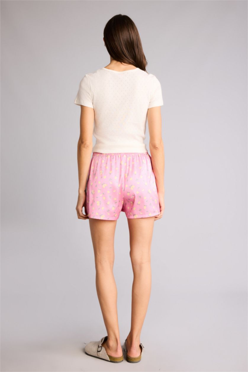 WOMAN Pink Regular Fit Satin Bottom