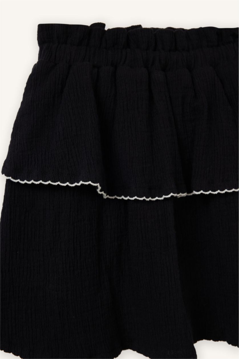 طفلة صغيرة أسود تنورة بيبي بناتي موسلين