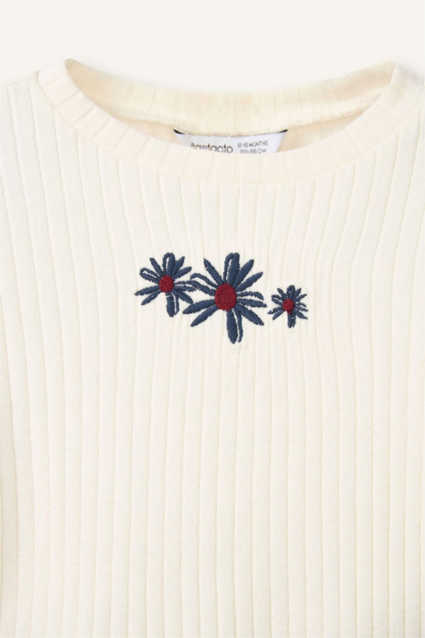 طفلة صغيرة بيج فاتح سيت بناتي فلورال مضلع - قطعتين