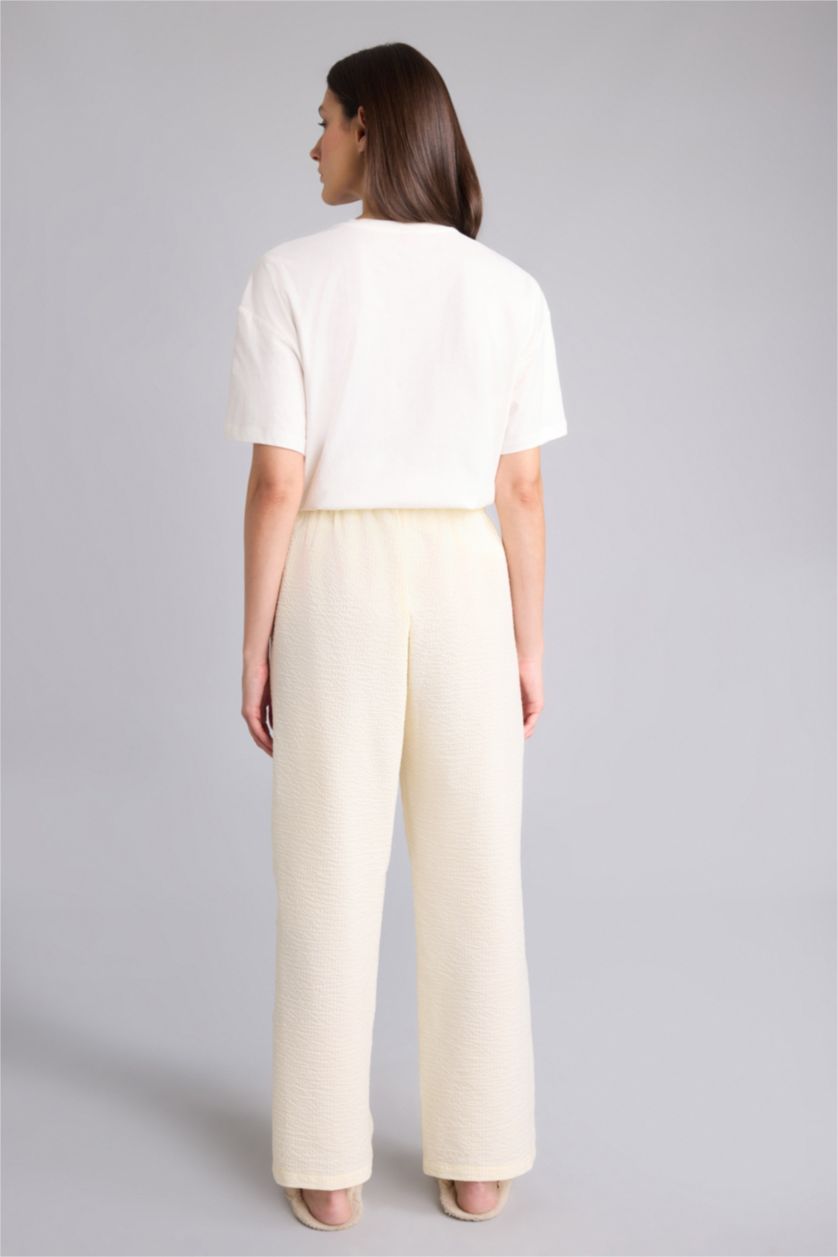 Әйелдерге сары Regular Fit ұзын тоқылған асты