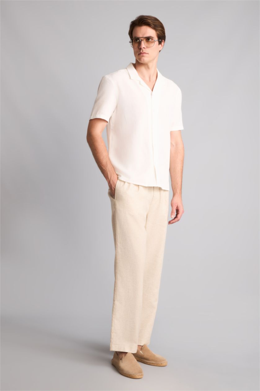 Men Stone Straight Fit Trousers