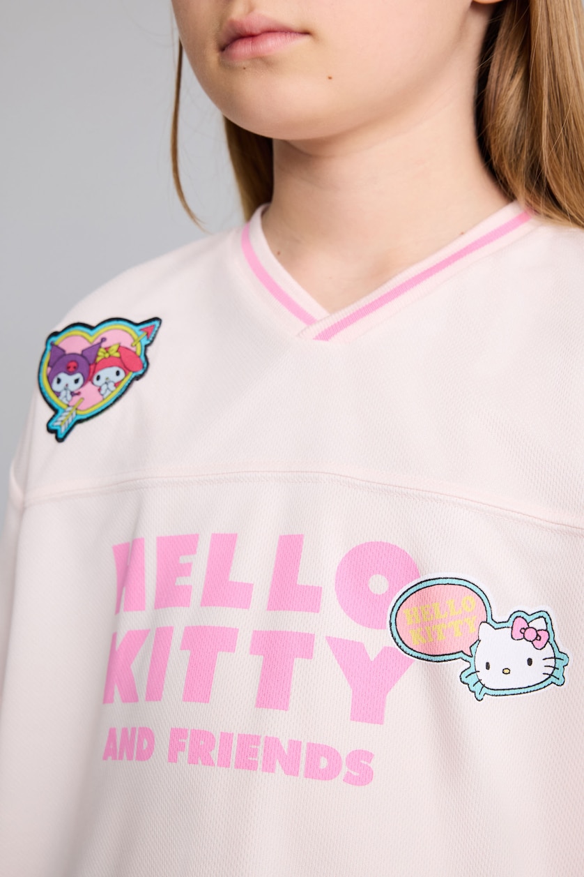 Kız Çocuk - Genç Kız Açık Pembe Hello Kitty Oversıze Tişört Kız Çocuk