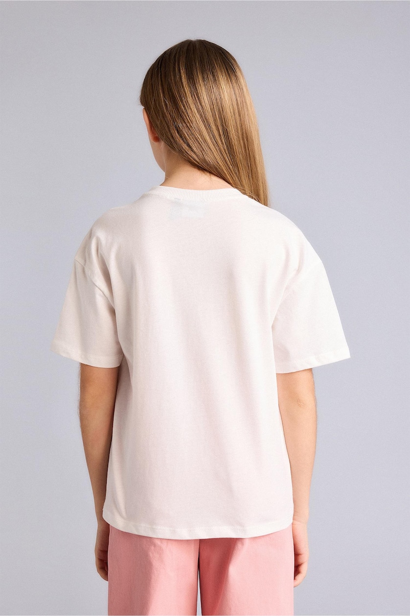 GIRLS & TEENS Ecru Girl Cinnamoroll Relax Fit T-Shirt
