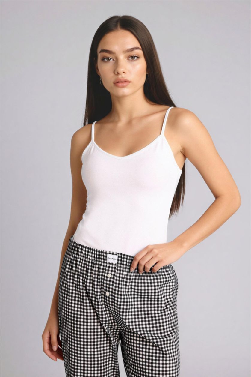 Kadın Siyah Regular Fıt 2'li Atlet