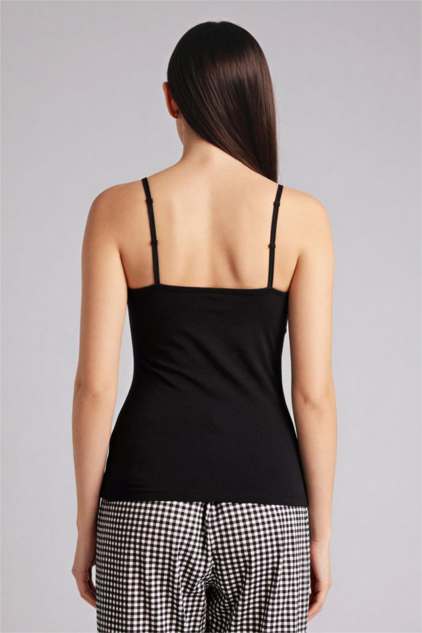 Kadın Siyah Regular Fıt 2'li Atlet