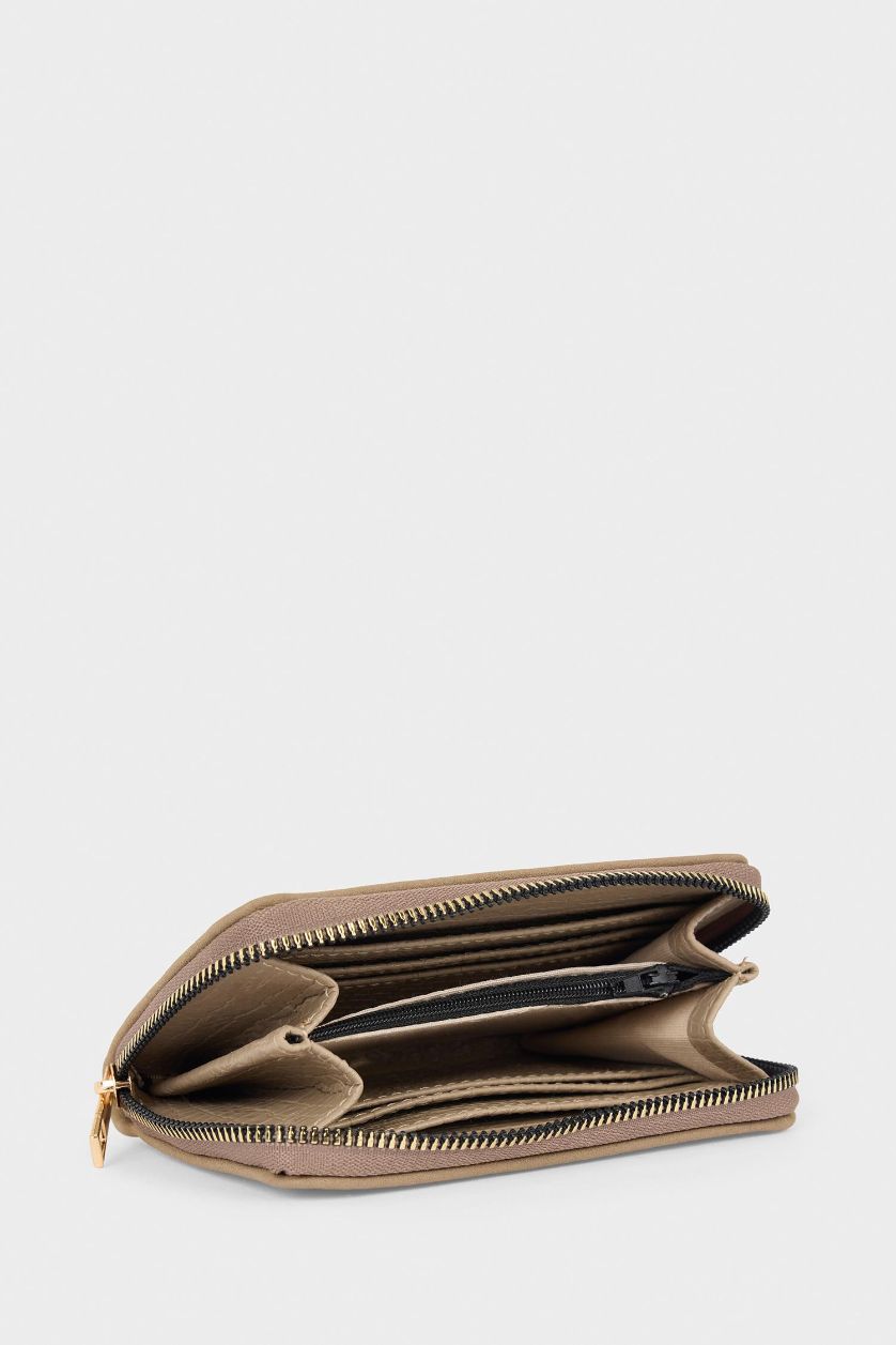 Kadın Bej Süet Cüzdan