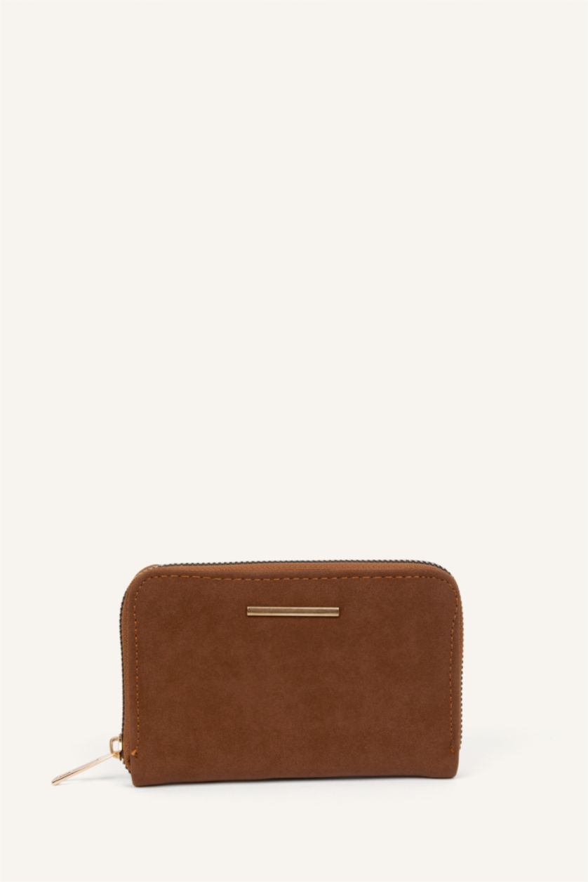 Women Tan Woman Suede Wallets
