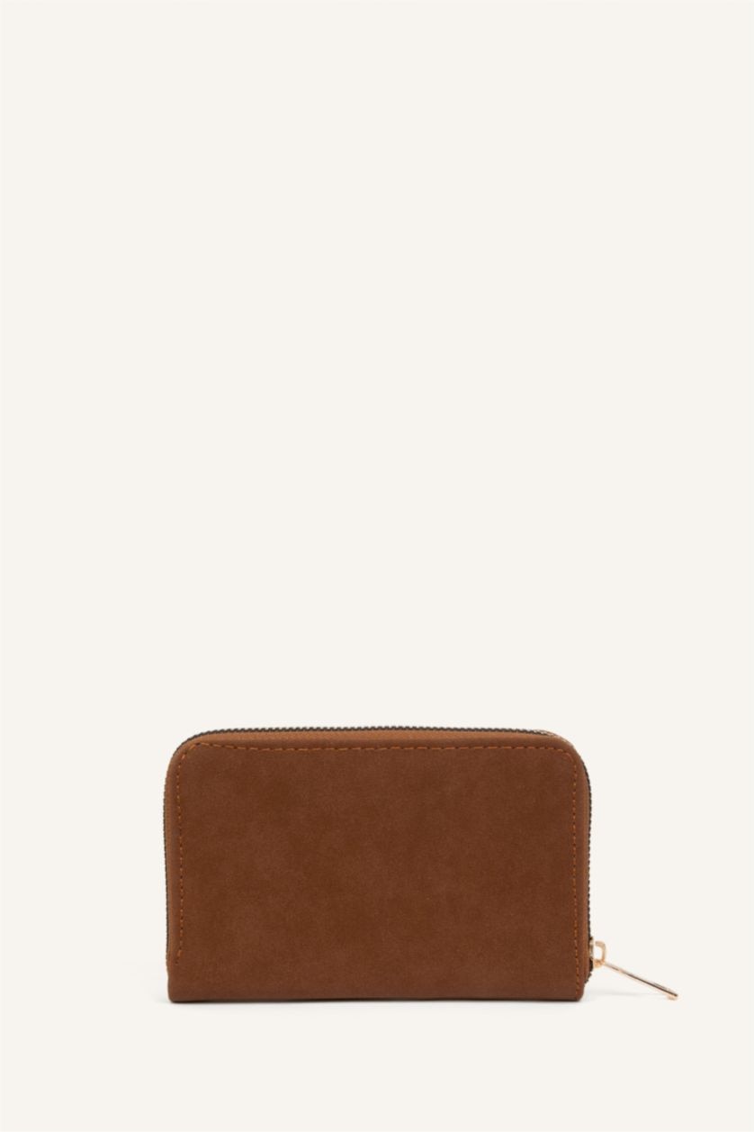 Women Tan Woman Suede Wallets
