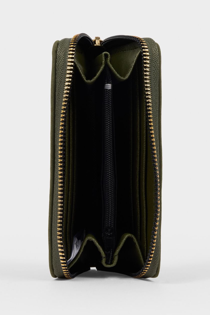 Kadın Yeşil Kadın Süet Cüzdan