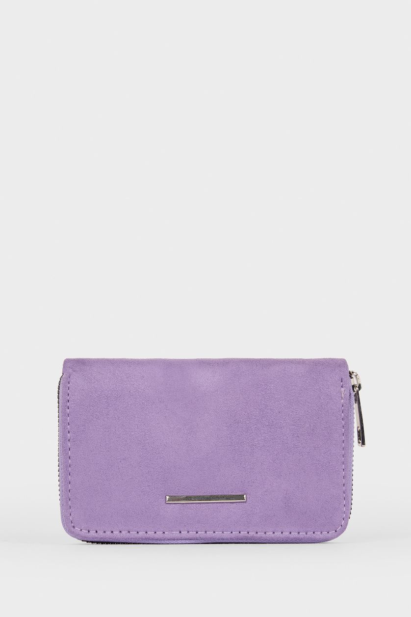 Kadın Lila Kadın Süet Cüzdan