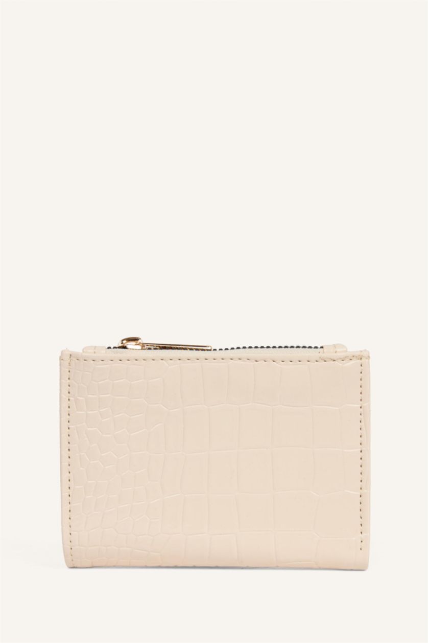 Kadın Bej Suni Deri Cüzdan