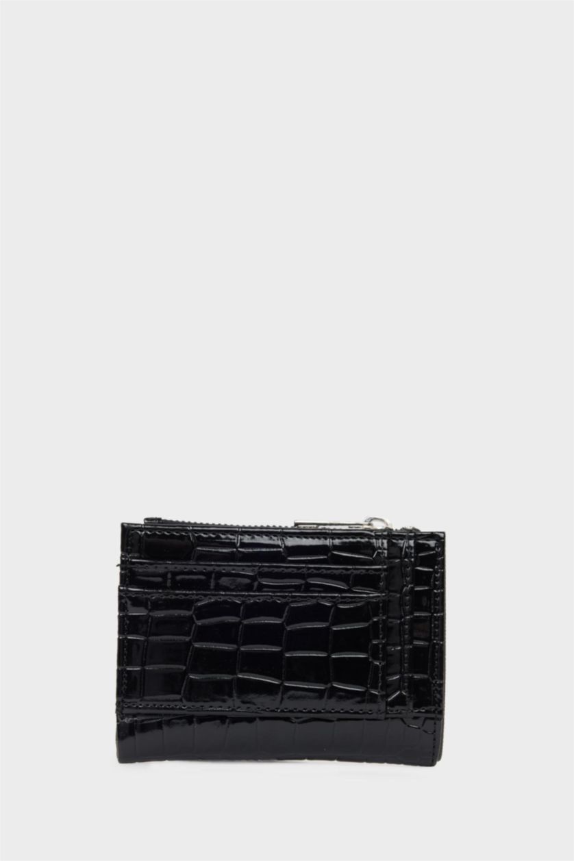 Women Black Woman Faux Leather Wallets