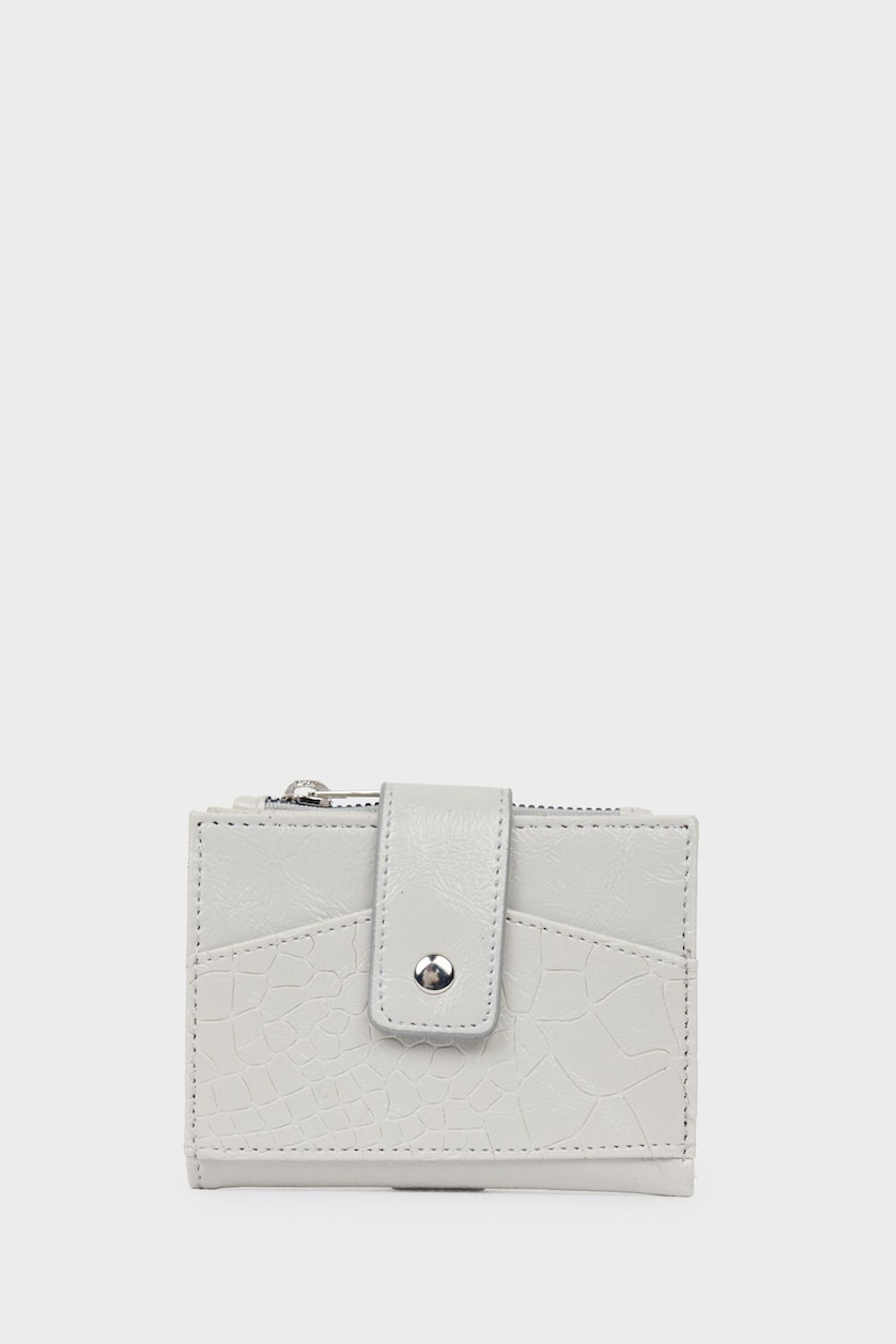 Women Grey Woman Faux Leather Wallets