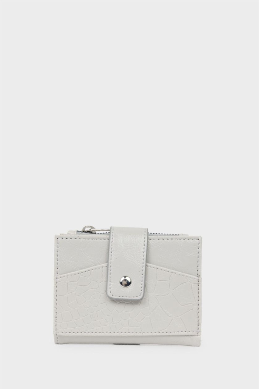 Women Grey Woman Faux Leather Wallets