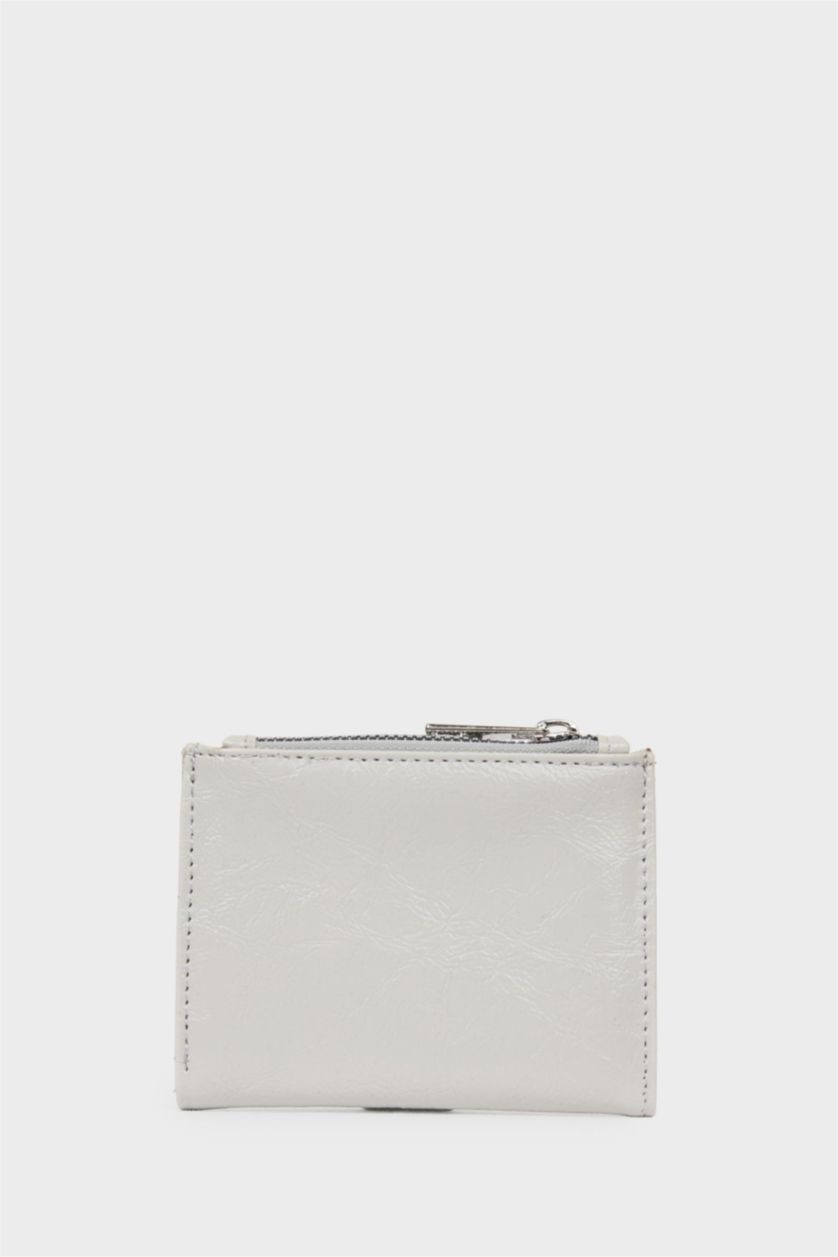 Women Grey Woman Faux Leather Wallets