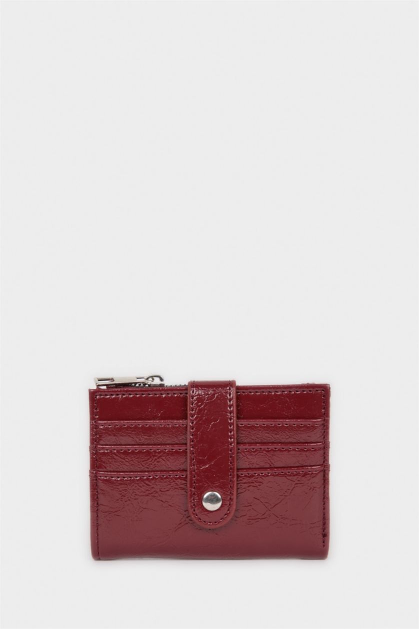 Kadın Bordo Kadın Suni Deri Cüzdan