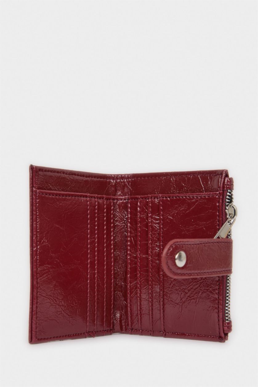 Kadın Bordo Kadın Suni Deri Cüzdan