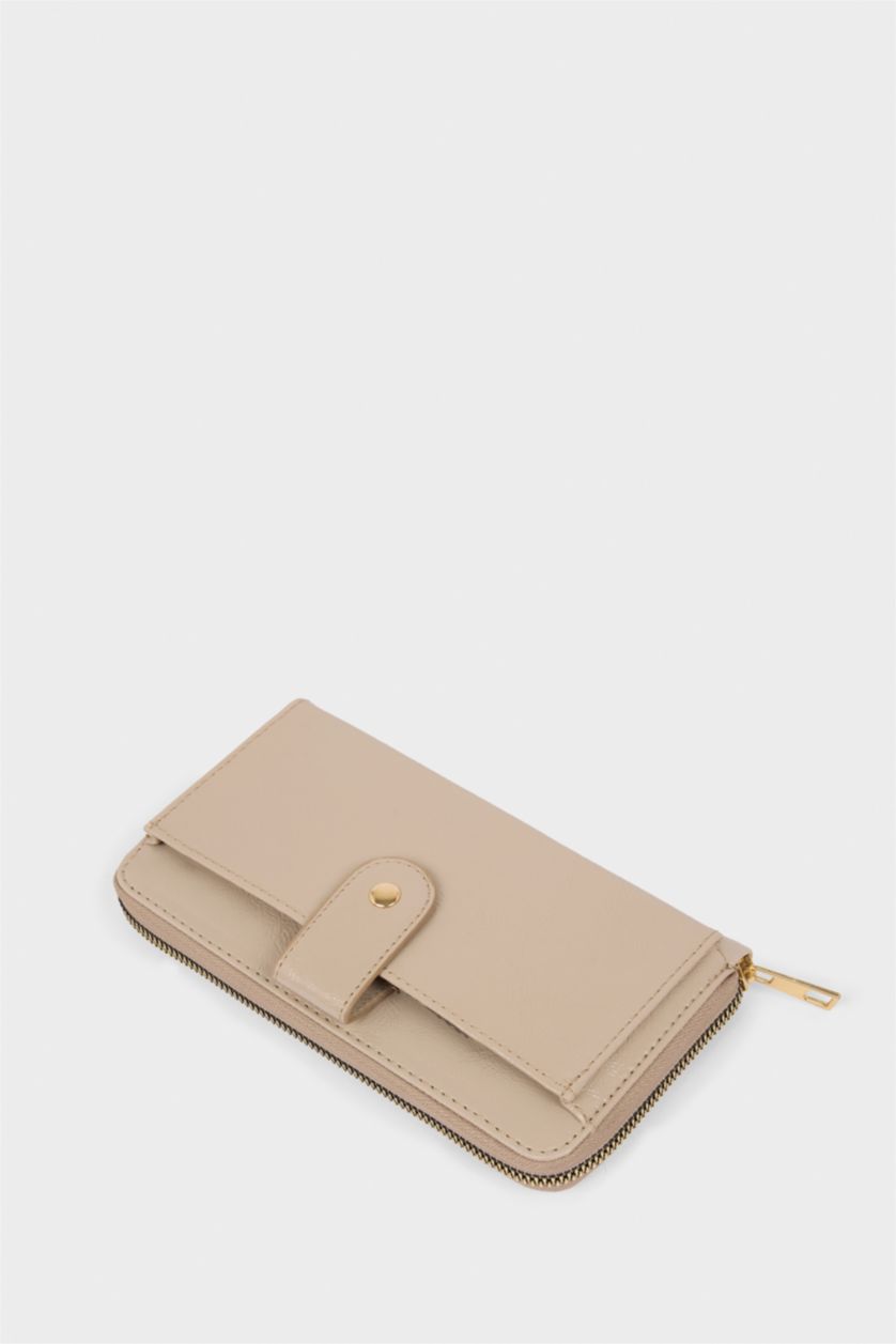 Kadın Bej Kadın Suni Deri Cüzdan