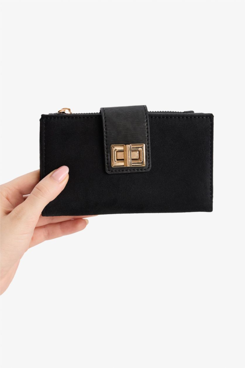 Kadın Siyah Kadın Suni Deri Cüzdan