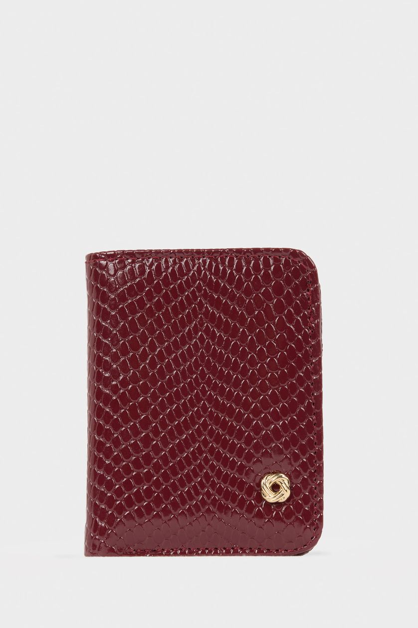 Kadın Bordo Kadın Suni Deri Cüzdan