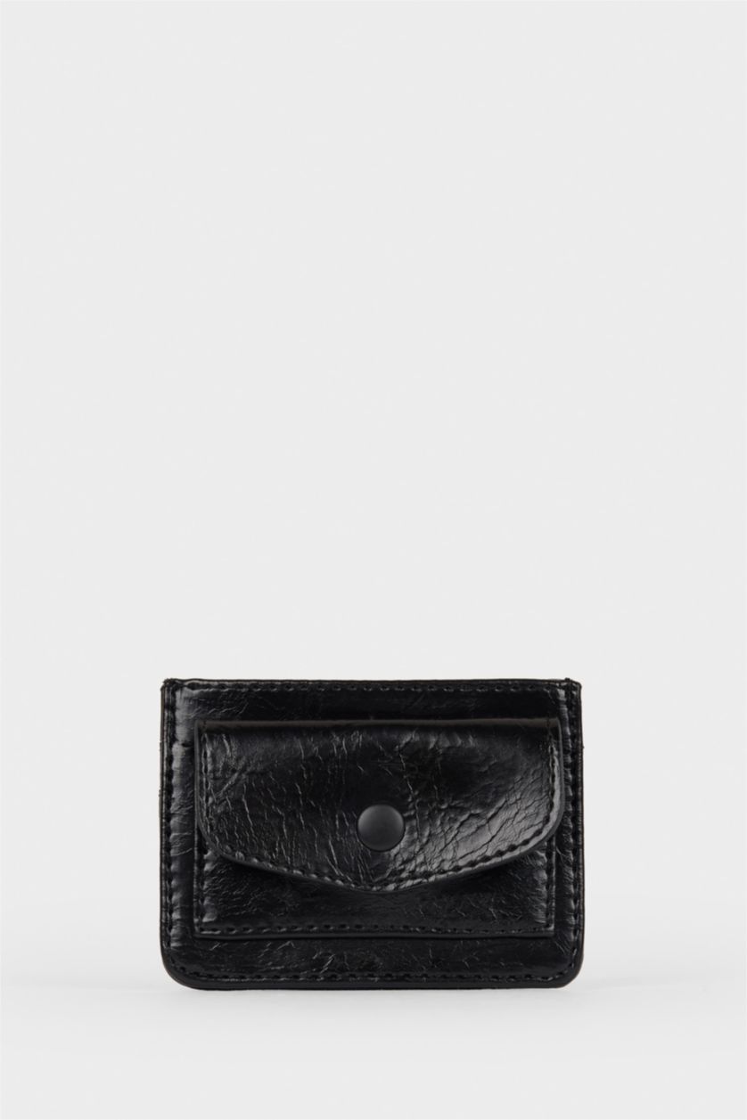 Kadın Siyah Kadın Suni Deri Kartlık