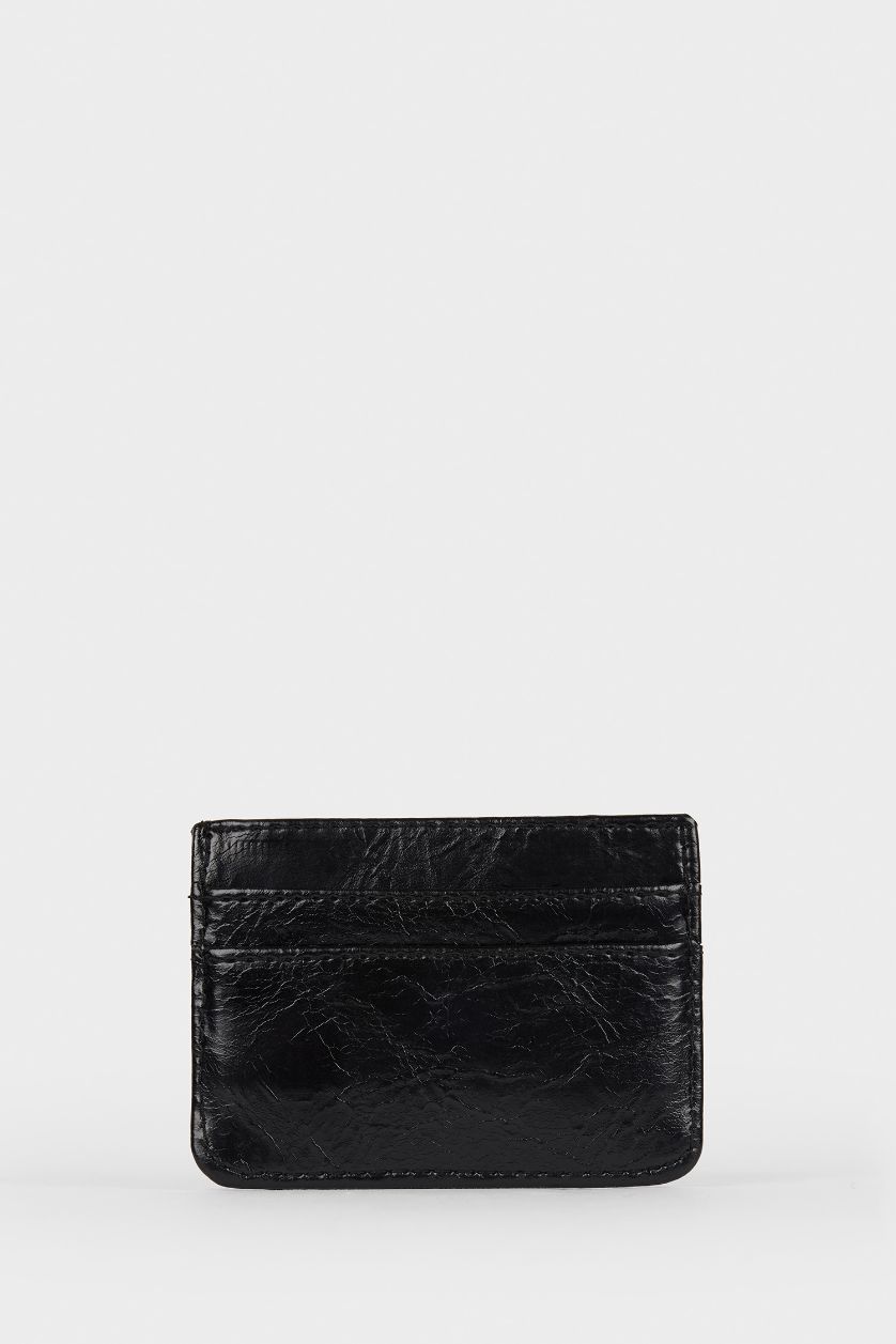 Kadın Siyah Kadın Suni Deri Kartlık