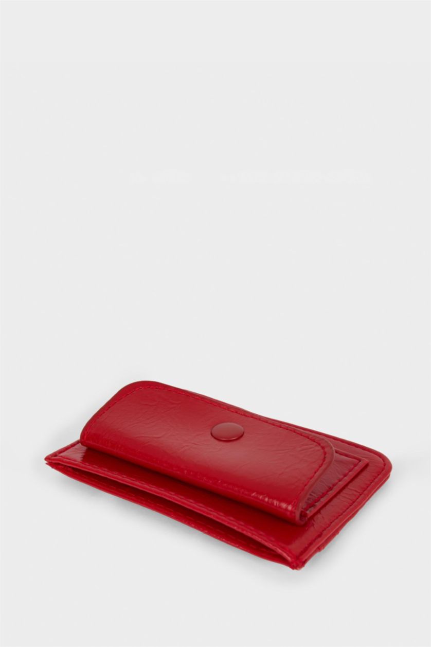 Kadın Kırmızı Kadın Suni Deri Kartlık