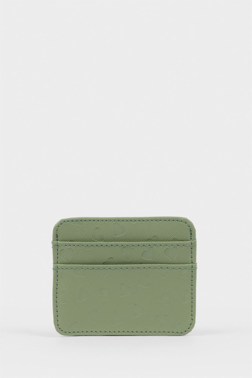 Kadın Yeşil Kadın Suni Deri Kartlık