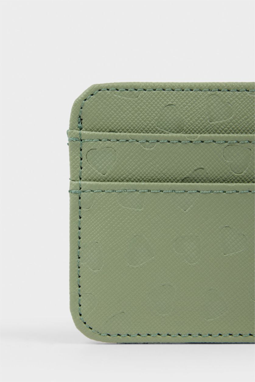 Kadın Yeşil Kadın Suni Deri Kartlık