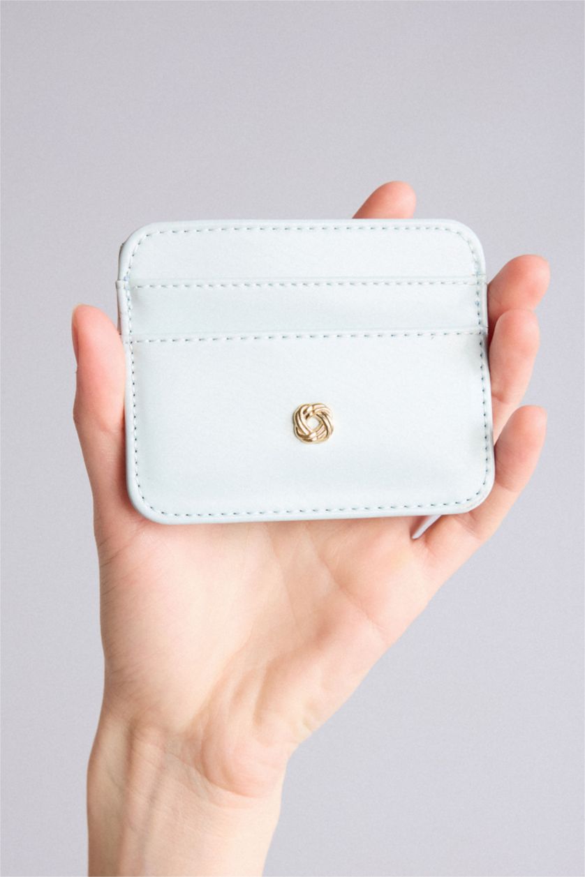 Women Blue Woman Business Card Wallet