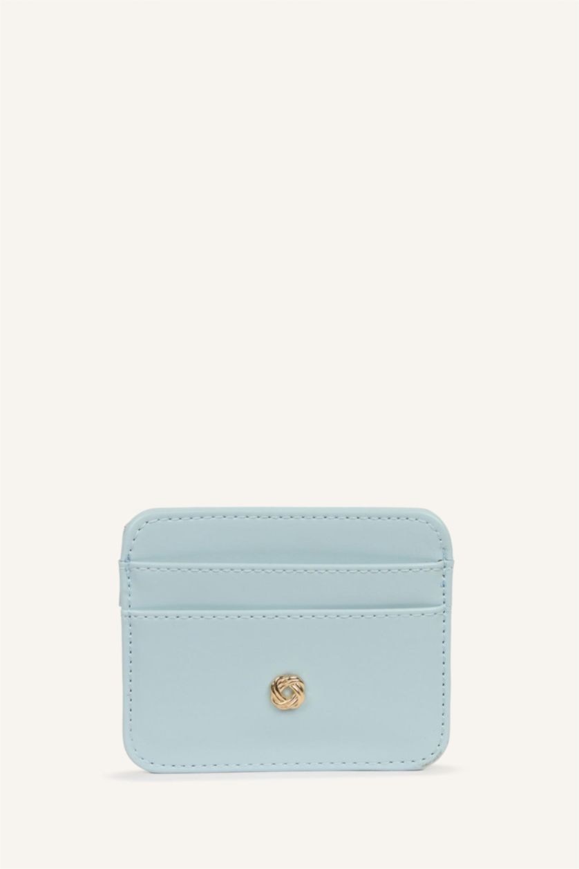Women Blue Woman Business Card Wallet