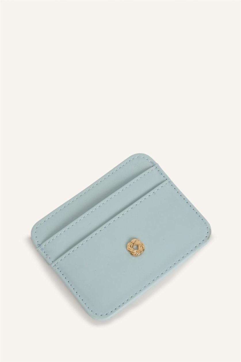 Women Blue Woman Business Card Wallet