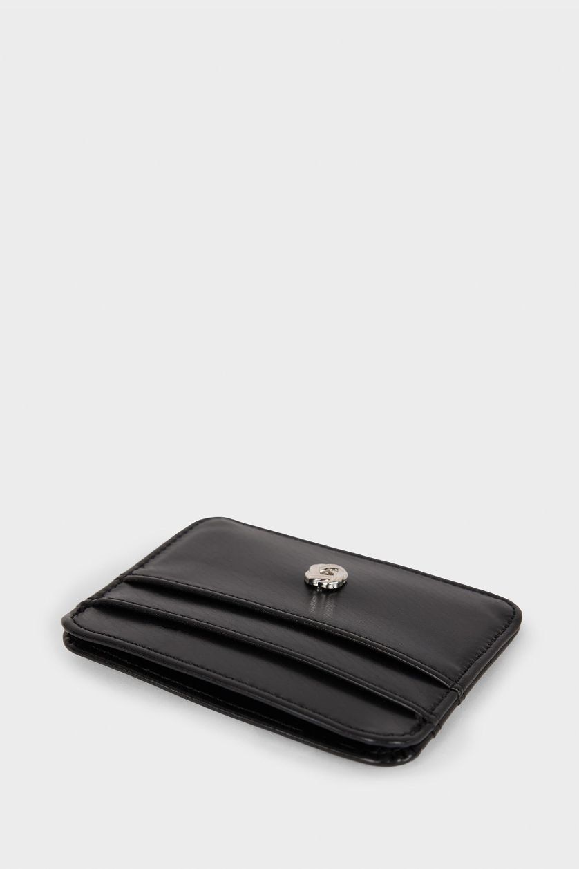 Kadın Siyah Kadın Suni Deri Kartlık