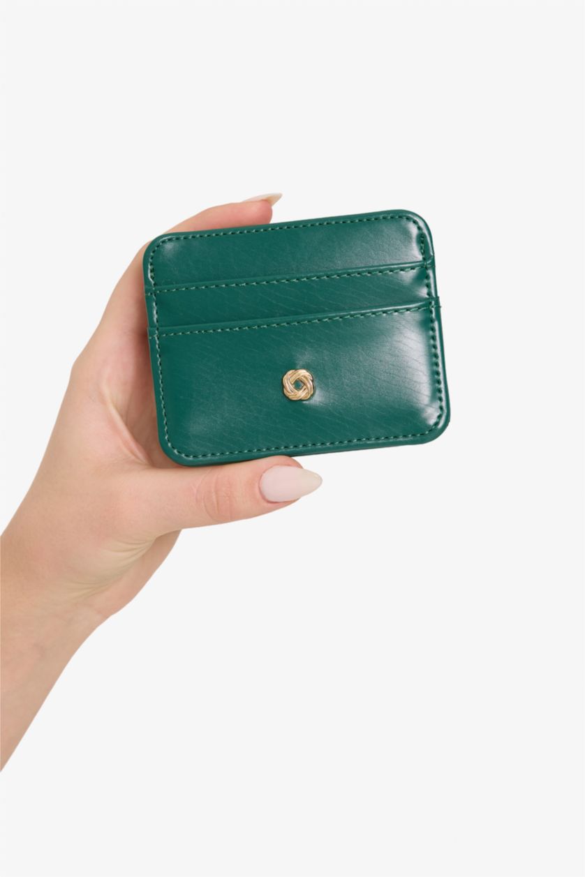 Kadın Yeşil Kadın Suni Deri Kartlık