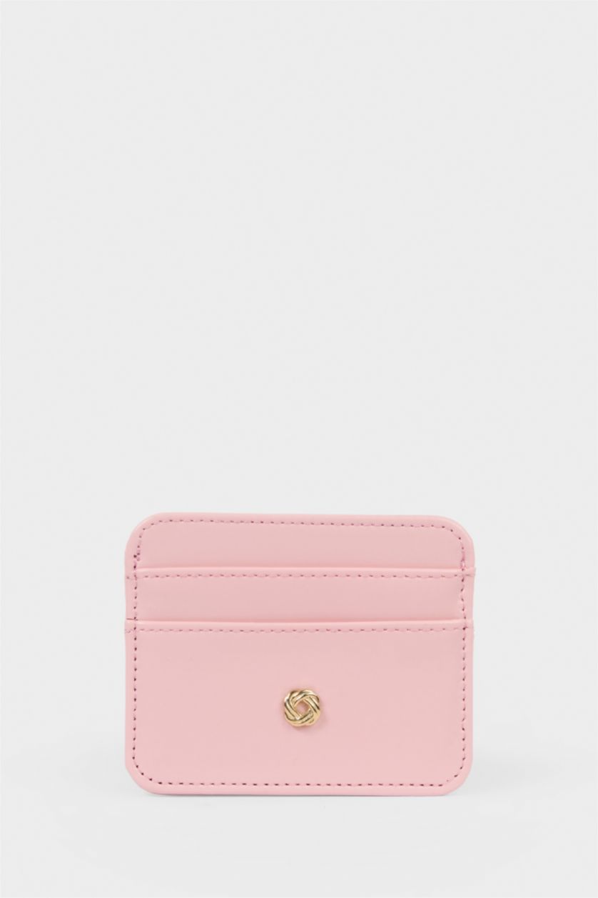 Kadın Açık Pembe Kadın Suni Deri Kartlık